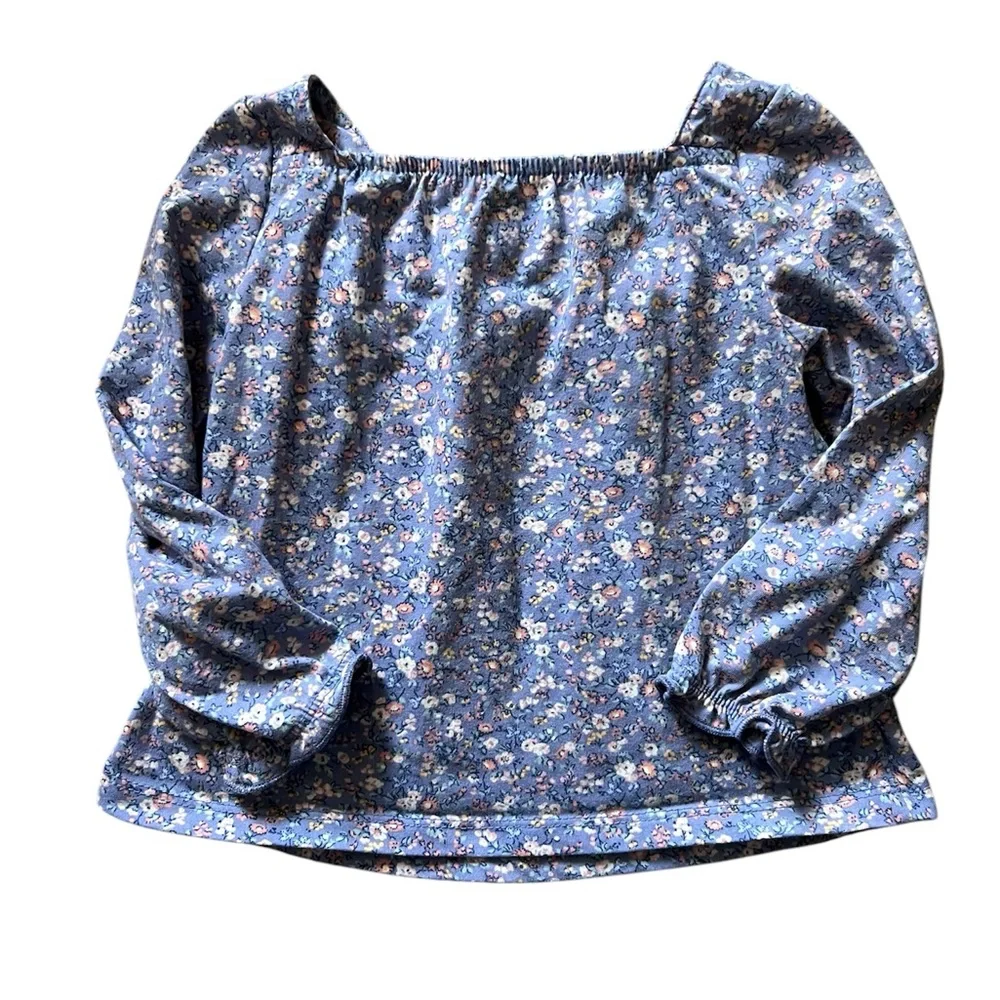 Oshkosh B’Gosh Floral Ruffle Long Sleeve Shirt | 2T